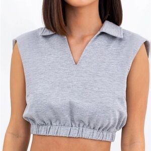 PacSun Sweat Sleeveless Crop Top Size- M